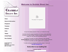 Tablet Screenshot of orchidsdirect.com